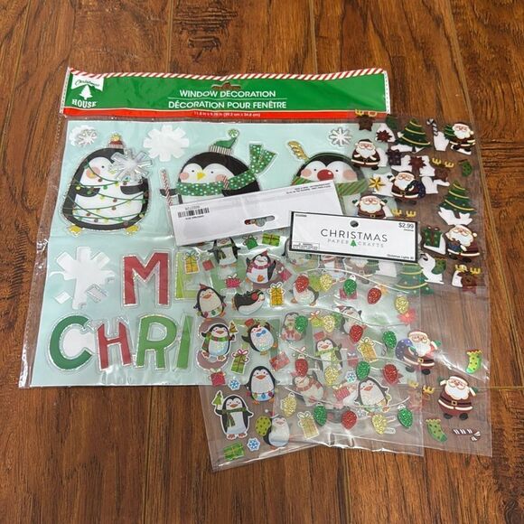 NWT Christmas Paper Crafts Christmas Stickers Holiday DIY Arts & Crafts - Picture 1 of 8
